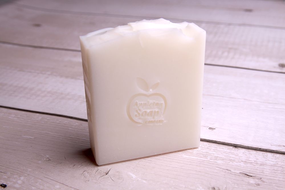 White bar of lavender scented dog soap