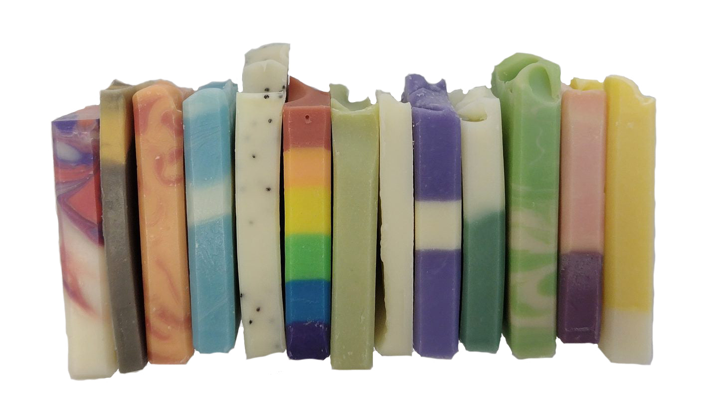 Image of all the sample soap bars available